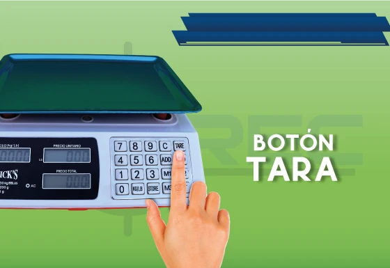 Función de tara o calibración manual