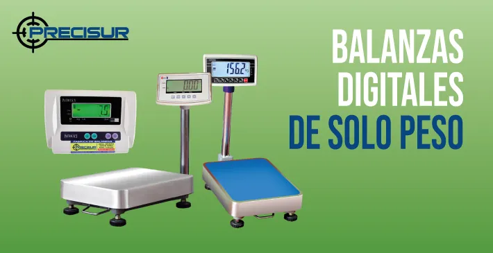 Balanzas digitales de solo peso