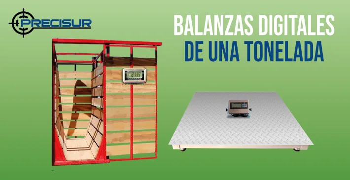 Balanzas digitales de una tonelada