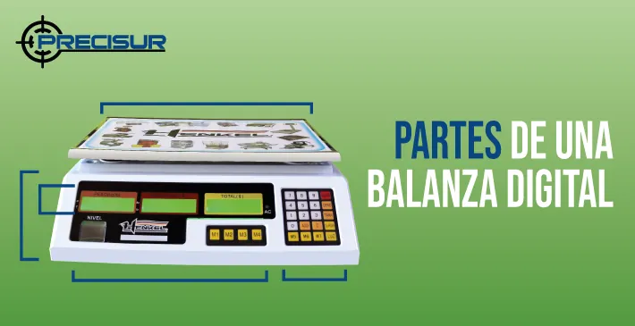 Partes de una balanza digital