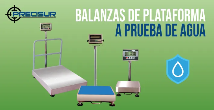 Balanzas de plataforma a prueba de agua