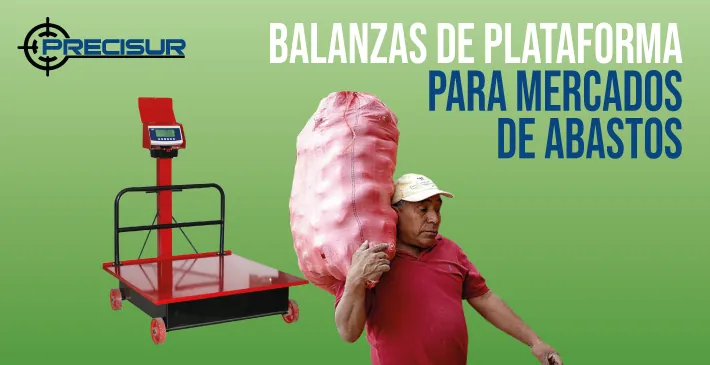 Balanzas de plataforma para mercados de abastos