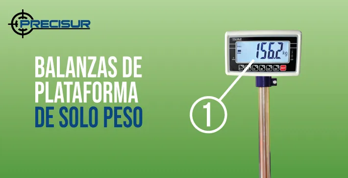 Balanzas de plataforma de solo peso