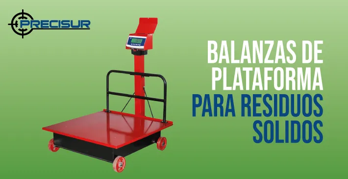 Balanzas de plataforma para residuos sólidos
