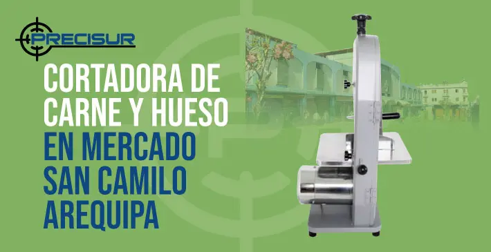 Cortadora de Carne y Hueso en Mercado San Camilo Arequipa