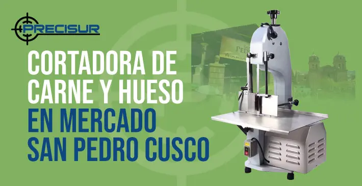 Cortadora de Carne y Hueso en Mercado San pedro Cusco