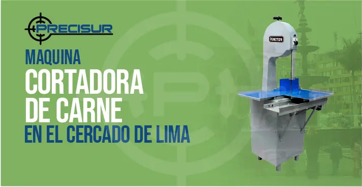 Maquina cortadora de carne en el cercado de lima