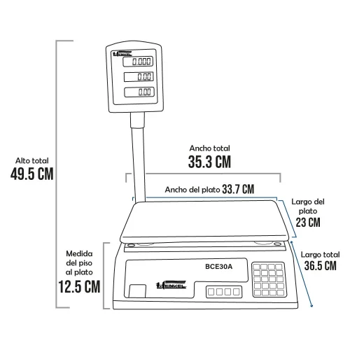 Balanza Henkel BCE30A de 40 Kilos