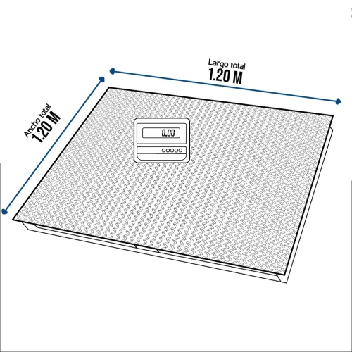 Balanza Industrial Hand Free de 2 Toneladas
