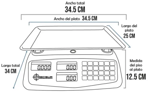 Balanza Precisur T de 40 Kilos