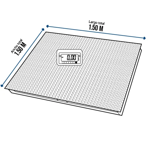 Balanza Tipo Rampa T-Scale BWS de 3 Toneladas
