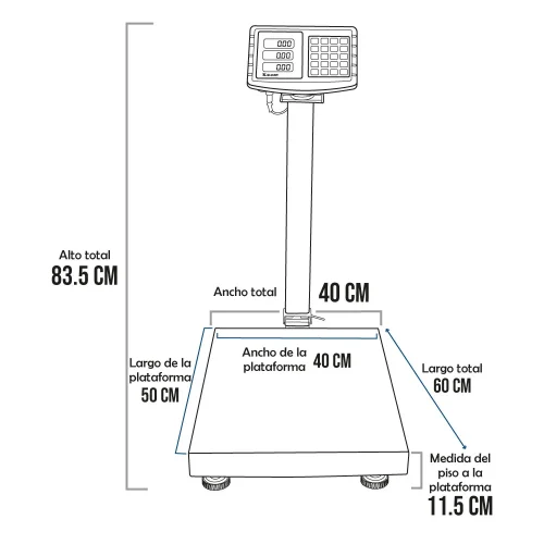 Balanza de Suelo Kalery TCS K2 de 200 Kilos