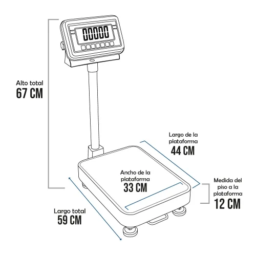 Balanza para Veterinaria T-Scale BWS de 100 Kilos