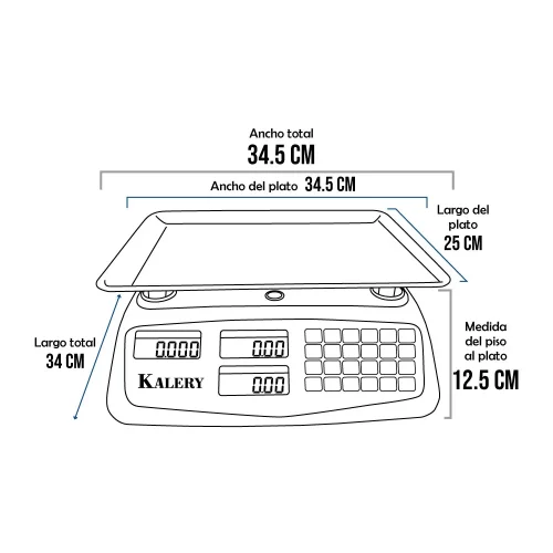Balanzas Kalery ACS 817 T de 40 Kilos