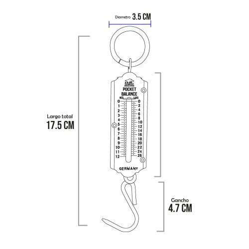Balanzas de Resorte Kambor Pk-12K de 12 Kilos