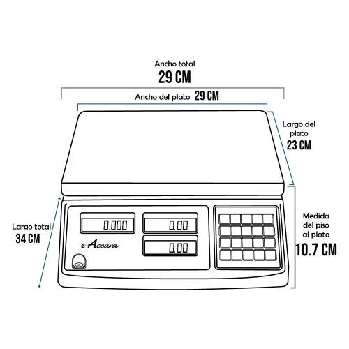 Balanza e-Accura PA2-30 de 30 Kilos